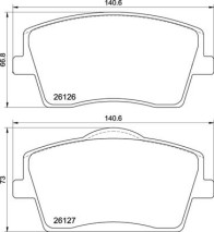 P 86 031 Sada brzdových destiček, kotoučová brzda PRIME LINE BREMBO