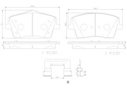 P86031N Sada brzdových destiček, kotoučová brzda PRIME LINE - Ceramic BREMBO