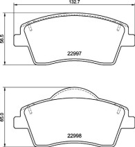 P 86 033 Sada brzdových destiček, kotoučová brzda PRIME LINE BREMBO