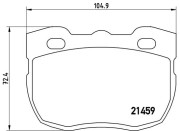 P 99 001 Sada brzdových destiček, kotoučová brzda PRIME LINE BREMBO