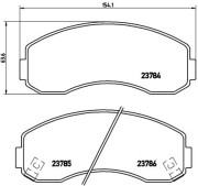 P 99 003 Sada brzdových destiček, kotoučová brzda PRIME LINE BREMBO