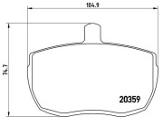 P A6 001 Sada brzdových destiček, kotoučová brzda PRIME LINE BREMBO