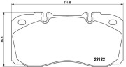 P A6 025 Sada brzdových destiček, kotoučová brzda PRIME LINE BREMBO