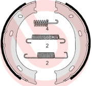 S 50 510 Sada brzdových čelistí, parkovací brzda ESSENTIAL LINE BREMBO