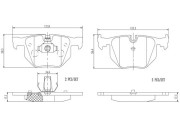 P06029N Sada brzdových destiček, kotoučová brzda BREMBO NAO LINE BREMBO