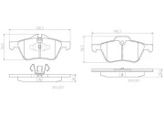 P06030N Sada brzdových destiček, kotoučová brzda BREMBO NAO LINE BREMBO