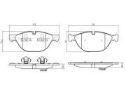 P06058N Sada brzdových destiček, kotoučová brzda BREMBO NAO LINE BREMBO