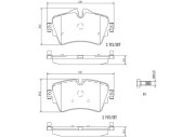 P06092N Sada brzdových destiček, kotoučová brzda PRIME LINE - Ceramic BREMBO