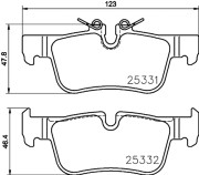 P 06 094E Sada brzdových destiček, kotoučová brzda TWO-PIECE DISCS LINE BREMBO