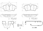 P06103N Sada brzdových destiček, kotoučová brzda BREMBO NAO LINE BREMBO