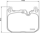 P 06 110 Brzdové destičky BREMBO