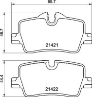 P 06 113 BREMBO sada brzdových platničiek kotúčovej brzdy P 06 113 BREMBO