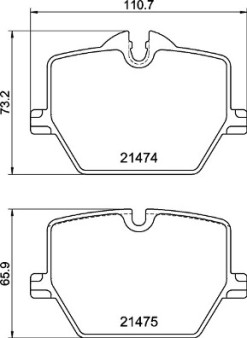 P 06 116 BREMBO sada brzdových platničiek kotúčovej brzdy P 06 116 BREMBO