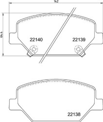 P 07 007 Brzdové destičky BREMBO