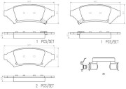 P07022N Sada brzdových destiček, kotoučová brzda PRIME LINE - Ceramic BREMBO