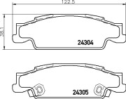 P 09 007 Sada brzdových destiček, kotoučová brzda PRIME LINE BREMBO