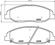 P 09 016 Brzdové destičky BREMBO