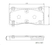 P 09 028E Sada brzdových destiček, kotoučová brzda TWO-PIECE DISCS LINE BREMBO