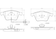 P10012N Sada brzdových destiček, kotoučová brzda BREMBO