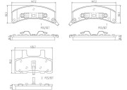 P10021N Sada brzdových destiček, kotoučová brzda PRIME LINE - Ceramic BREMBO