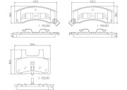 P10022N Sada brzdových destiček, kotoučová brzda PRIME LINE - Ceramic BREMBO