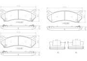 P10027N Sada brzdových destiček, kotoučová brzda PRIME LINE - Ceramic BREMBO