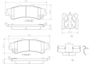 P10028N Sada brzdových destiček, kotoučová brzda PRIME LINE - Ceramic BREMBO