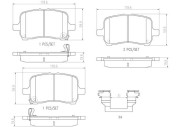 P10030N Sada brzdových destiček, kotoučová brzda PRIME LINE - Ceramic BREMBO