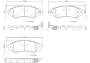 P10032N BREMBO sada brzdových platničiek kotúčovej brzdy P10032N BREMBO