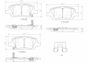 P10035N BREMBO sada brzdových platničiek kotúčovej brzdy P10035N BREMBO