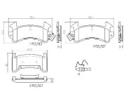 P10036N Sada brzdových destiček, kotoučová brzda PRIME LINE - Ceramic BREMBO