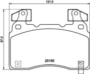 P 10 064 BREMBO sada brzdových platničiek kotúčovej brzdy P 10 064 BREMBO