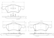 P11015N Sada brzdových destiček, kotoučová brzda PRIME LINE - Ceramic BREMBO