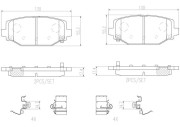 P11032N Sada brzdových destiček, kotoučová brzda BREMBO NAO LINE BREMBO