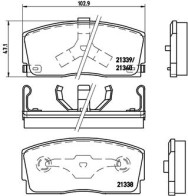 P 16 005 Sada brzdových destiček, kotoučová brzda PRIME LINE BREMBO