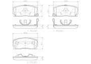 P16005N Sada brzdových destiček, kotoučová brzda PRIME LINE - Ceramic BREMBO