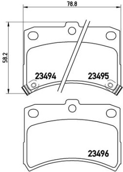 P 16 009 Sada brzdových destiček, kotoučová brzda PRIME LINE BREMBO