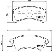 P 16 011 BREMBO sada brzdových platničiek kotúčovej brzdy P 16 011 BREMBO