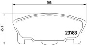 P 16 014 Sada brzdových destiček, kotoučová brzda PRIME LINE BREMBO