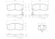 P16016N BREMBO sada brzdových platničiek kotúčovej brzdy P16016N BREMBO