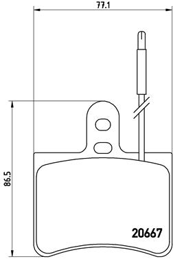 P 23 010 Sada brzdových destiček, kotoučová brzda PRIME LINE BREMBO