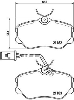 P 23 047 Sada brzdových destiček, kotoučová brzda PRIME LINE BREMBO