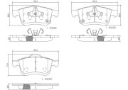 P23167N Sada brzdových destiček, kotoučová brzda BREMBO NAO LINE BREMBO