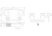 P23175N BREMBO sada brzdových platničiek kotúčovej brzdy P23175N BREMBO