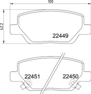 P 23 179 BREMBO sada brzdových platničiek kotúčovej brzdy P 23 179 BREMBO