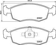 P 23 192 Sada brzdových destiček, kotoučová brzda PRIME LINE BREMBO