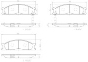 P24026N Sada brzdových destiček, kotoučová brzda BREMBO NAO LINE BREMBO