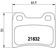 P 24 030 BREMBO sada brzdových platničiek kotúčovej brzdy P 24 030 BREMBO