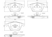 P24057N Sada brzdových destiček, kotoučová brzda BREMBO