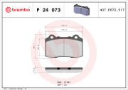 P 24 073 Brzdové destičky BREMBO